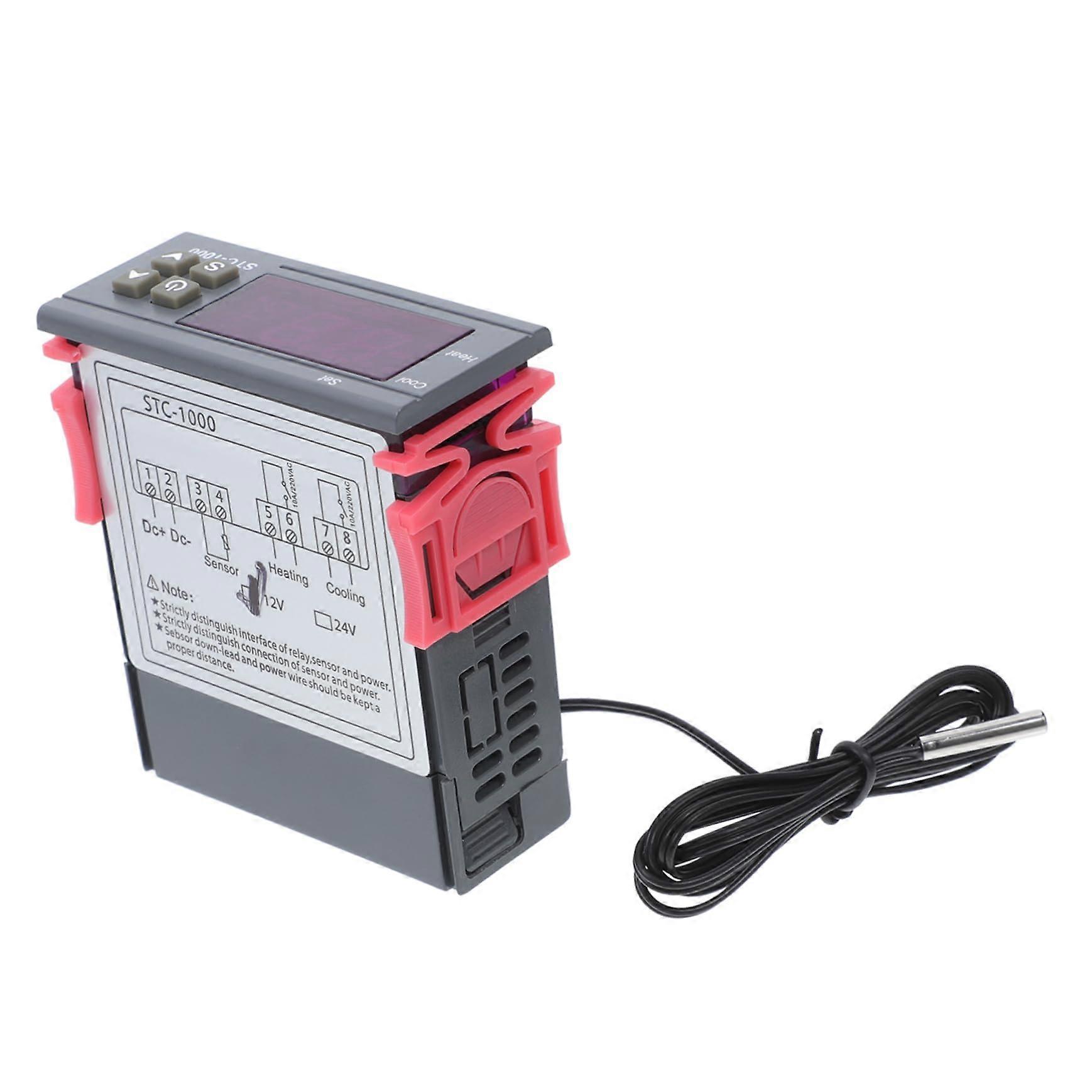 12V Digital Temperature Controller for Refrigerator Thermostat with LED Display and Precise Control for Seafood Storage