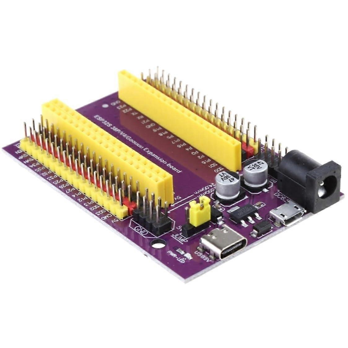 Expansion Board for ESP32 38Pin Solder Triple Power Input DoubleLayer PCB Breakout Board