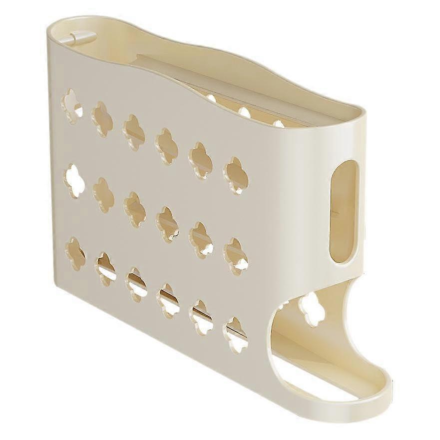 Egg Storage Container with Automatic Rolling, MultiLayer Large Capacity Egg Holder for Fridge Door
