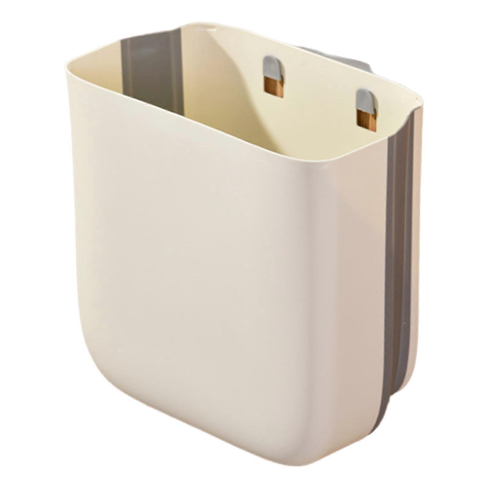 Wall Mounted Trash Can for Kitchen with Lid and Handle, Large Capacity Hanging Garbage Bin