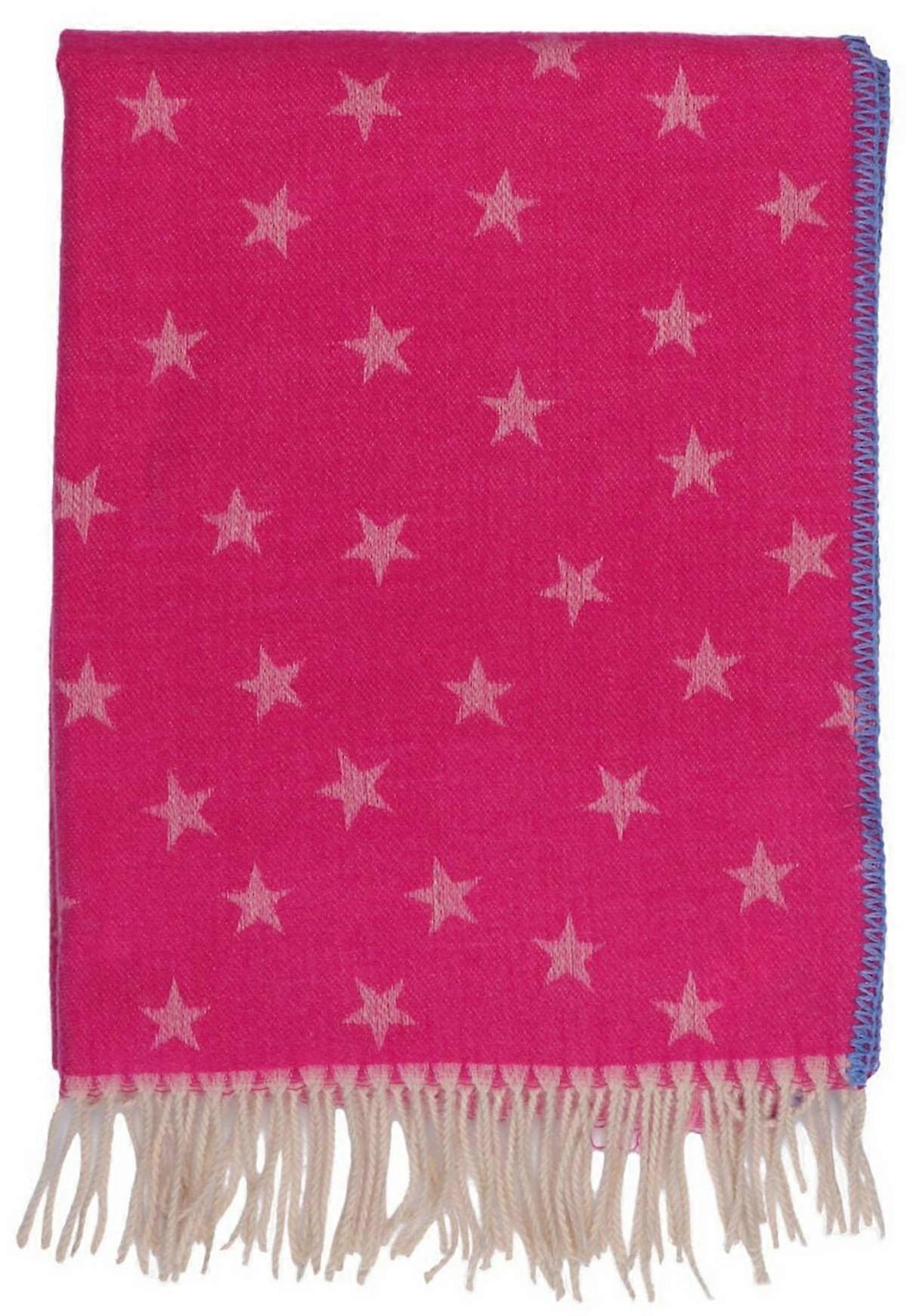 Zelly Stars Blanket Scarf - Pink