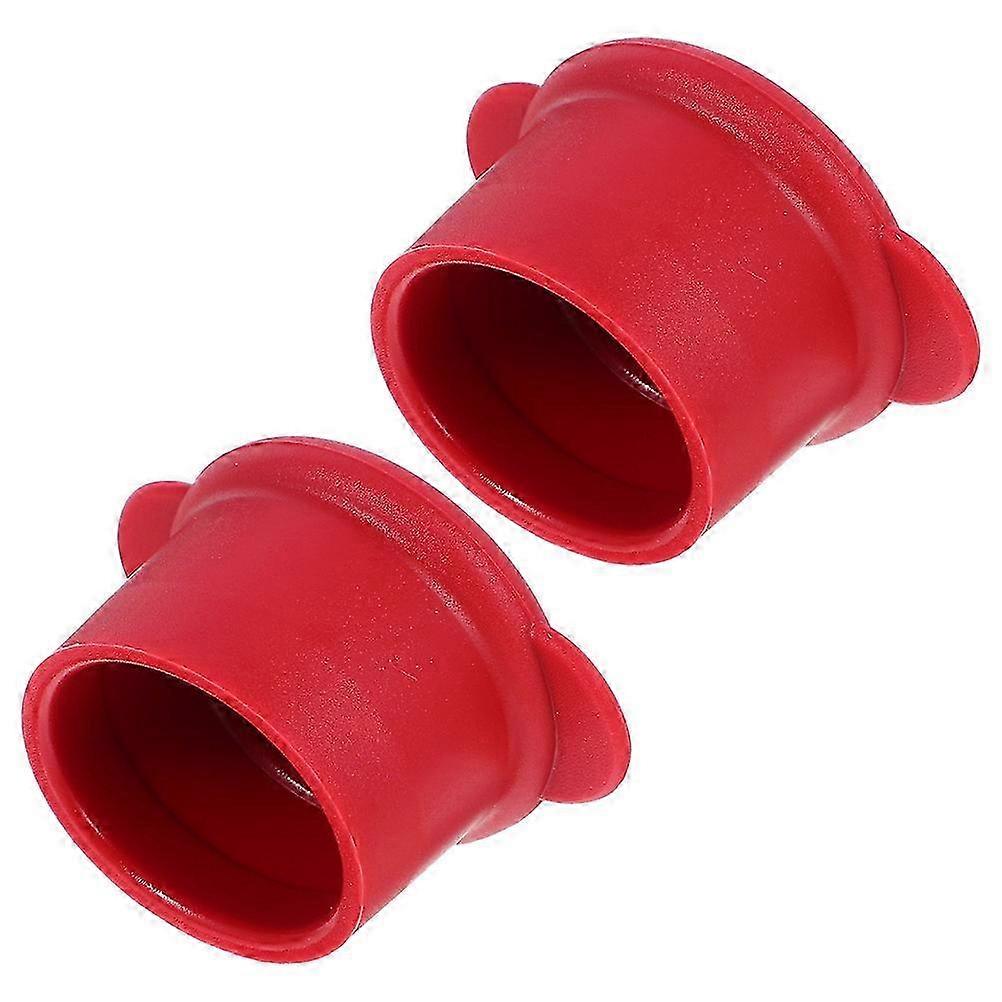 Reusable Silicone Caps for Function 2Pcs Red Color