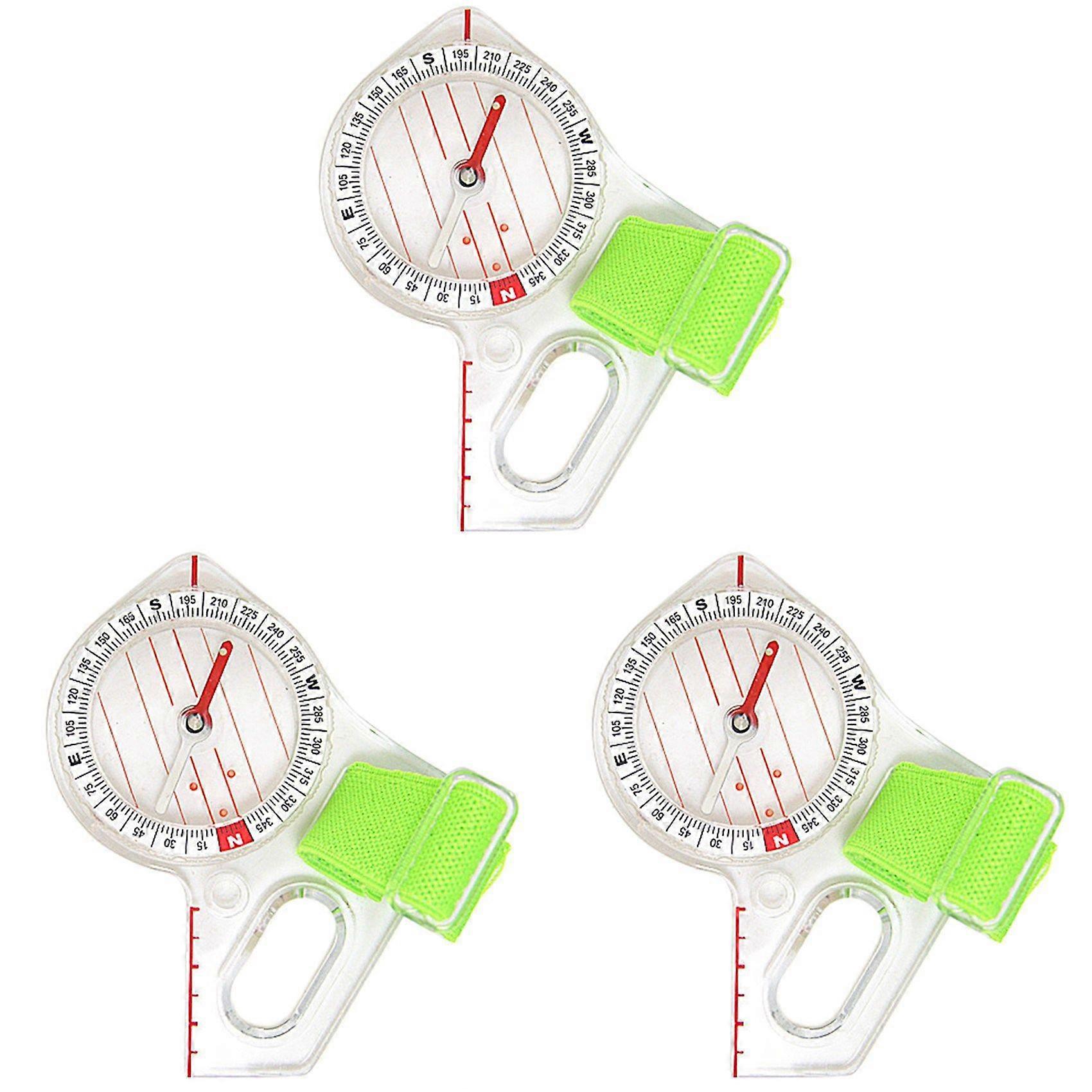 3X Professional Outdoor Thumb Compass Competition Elite Direction Compass Portable Compass Map Scale