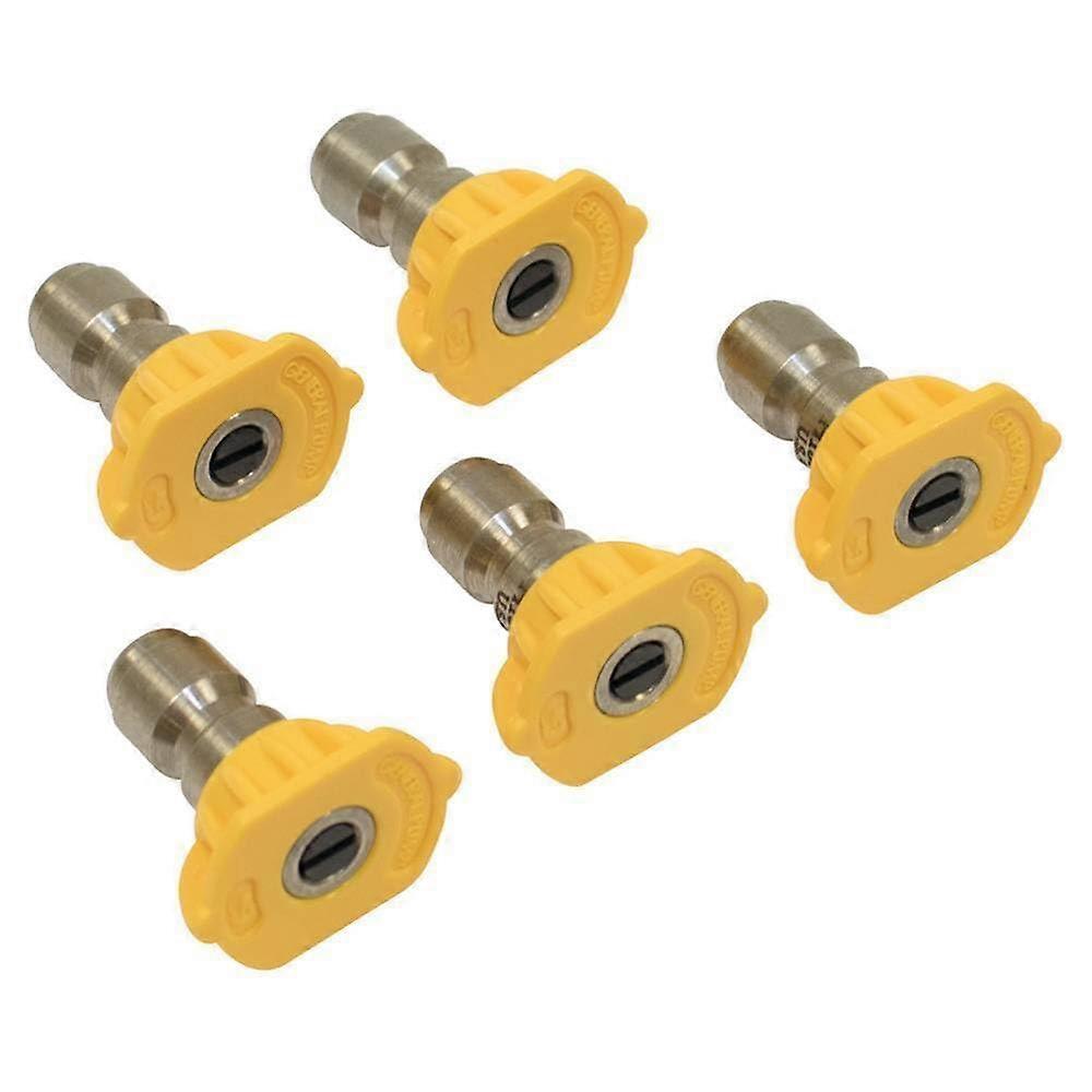 Pressure Washer Nozzle 4.0 Size Yellow 5Pack, Replacement for General Pump to Restore Cleaning Performance