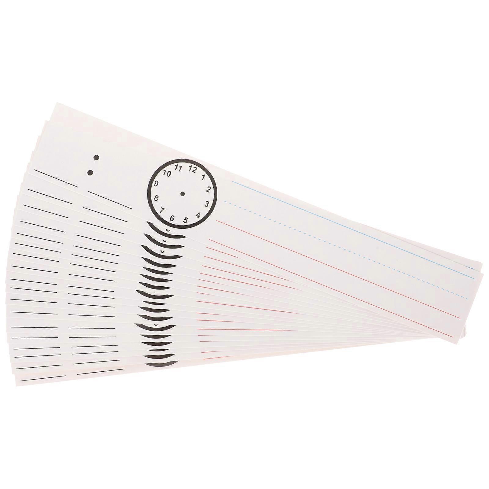 Pinyin Cards Learning Sentence Strips for Kids 18 Sheets White Paper