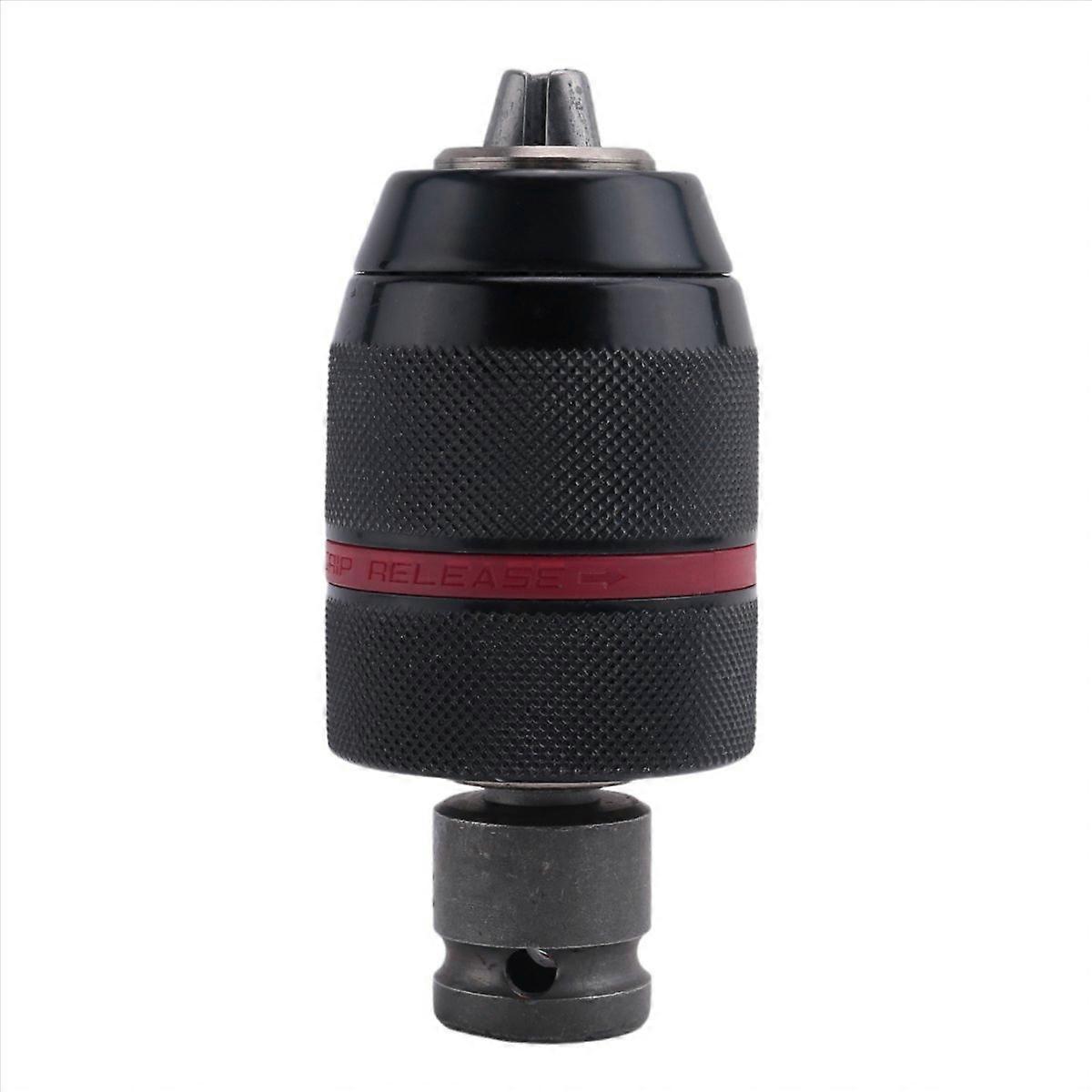 Keyless Drill Chuck with SDS-Plus Shank Hex Shank Socket Square Wrench Adapter