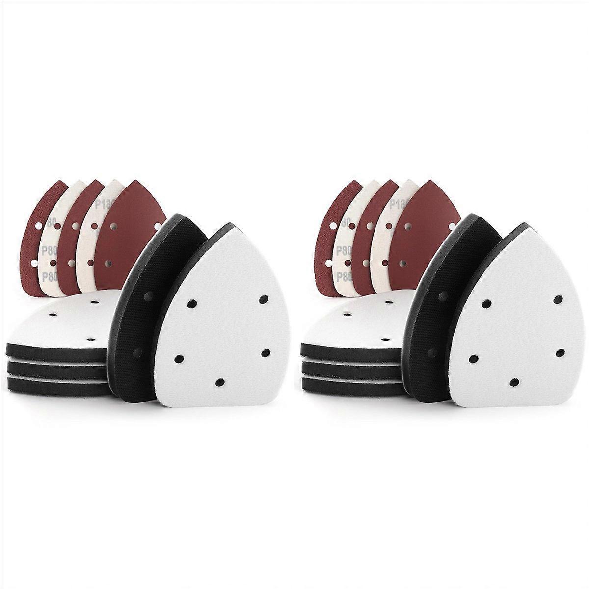 5 Pack Mouse Sanding Interface Pad Hook and Loop