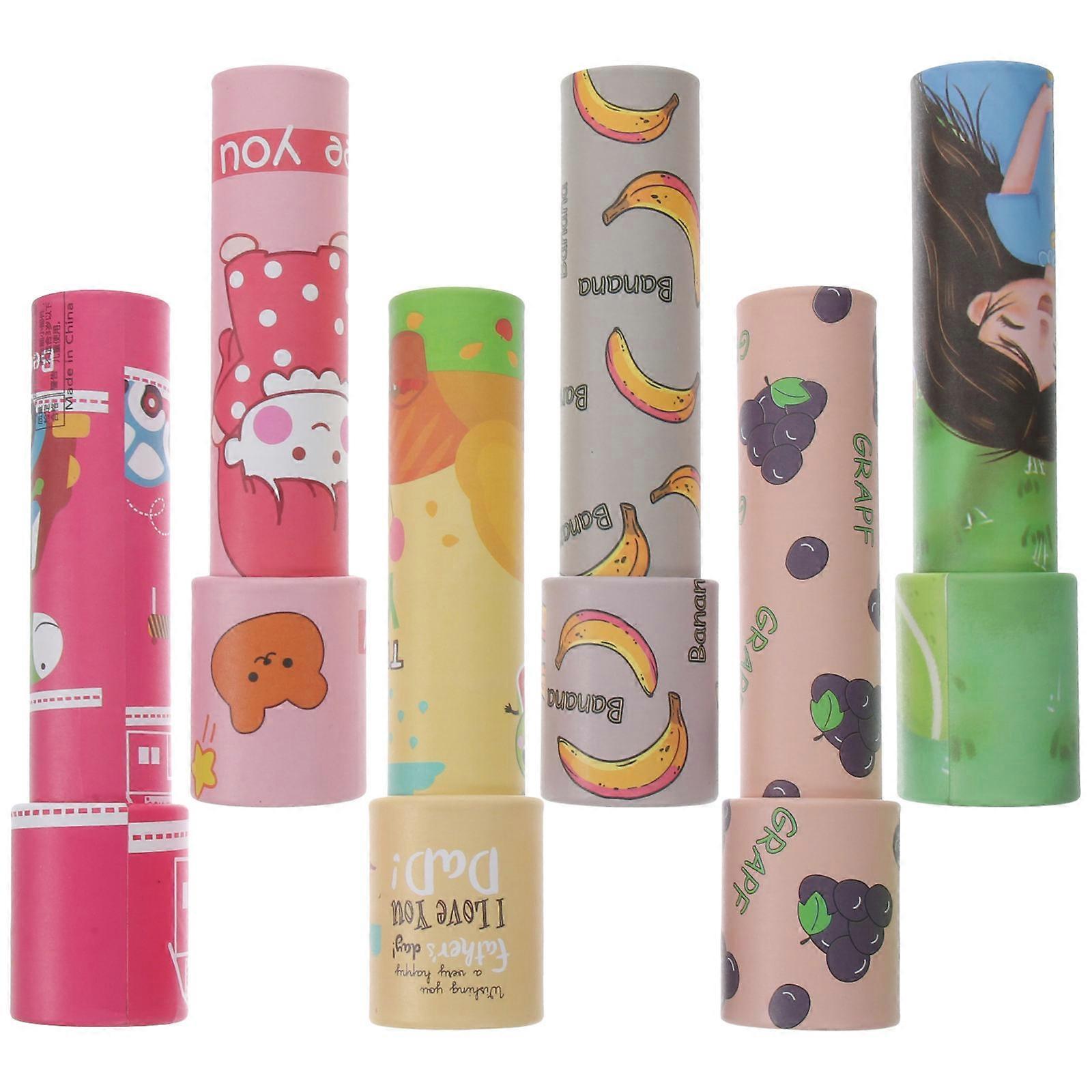 Visual Pattern Creation Kaleidoscope Toy Cylindrical Assorted Color Children Explore Toy 30Pcs