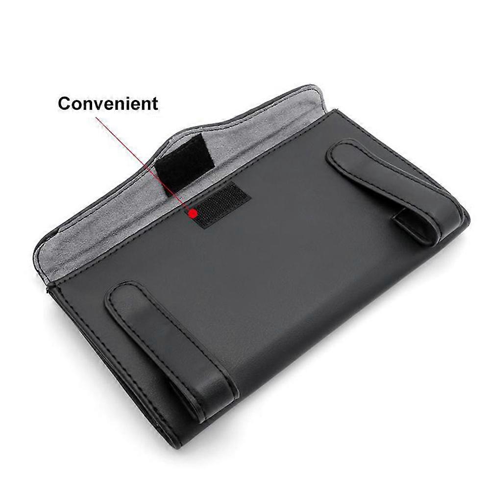 PU Tissue Box Car Visor Paper Holder for Storage Use Black