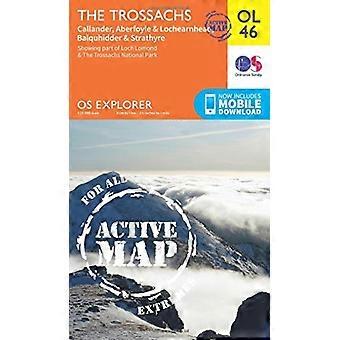 OS Explorer actieve OL46 de Trossachs (OS Explorer kaart actief)