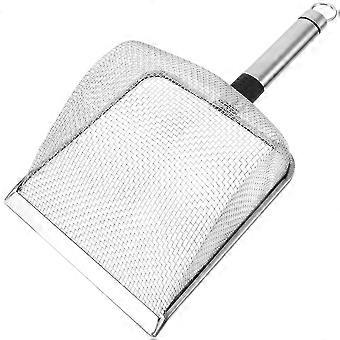 Metal Scooper Cat Litter Box Scoop Cleaning Cat Feces Silver 28.50X14.00X5.50CM 1Pcs