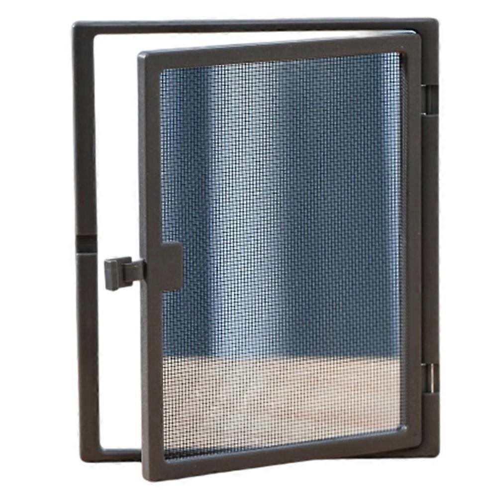Window Screen with Small Window, Enhanced Wind Resistance, Easy Installation Grey