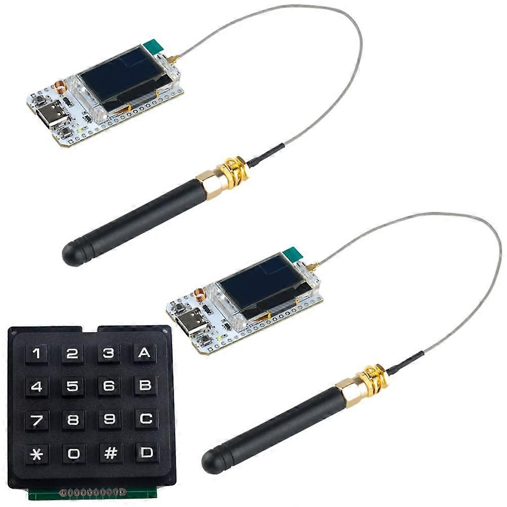 ESP32 LoRa 915MHz Development Board V3 with 4x4 Keypad for Long Range Wireless Control IoT