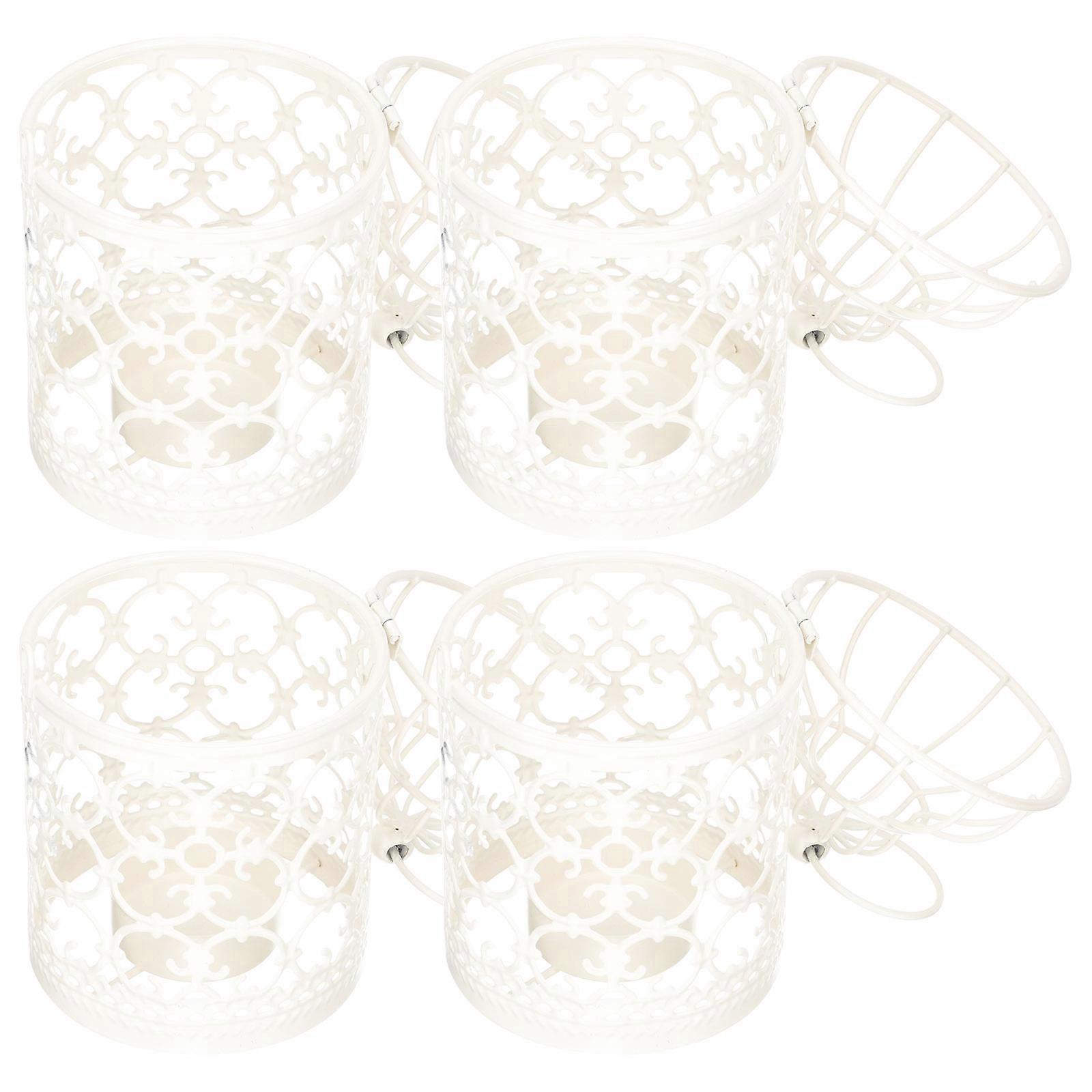White Cage Candy Box for Decor 4Pcs Gift Boxes Container