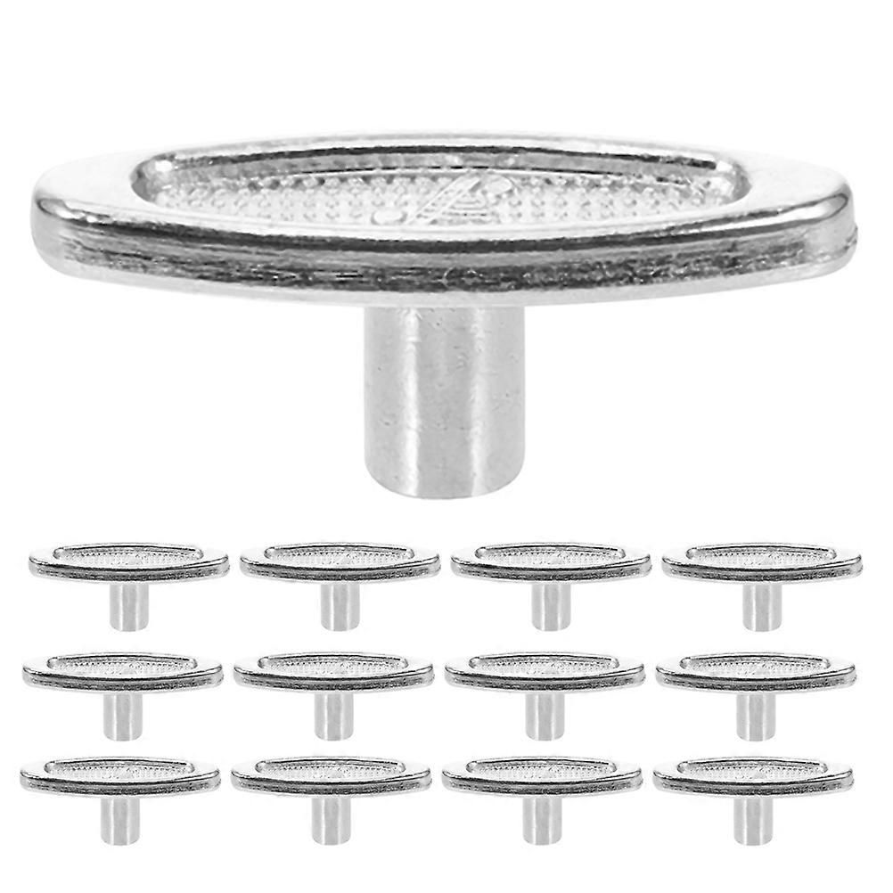 16Pcs Silver Music Box Winding Keys T Shape Bar Replacement Tools