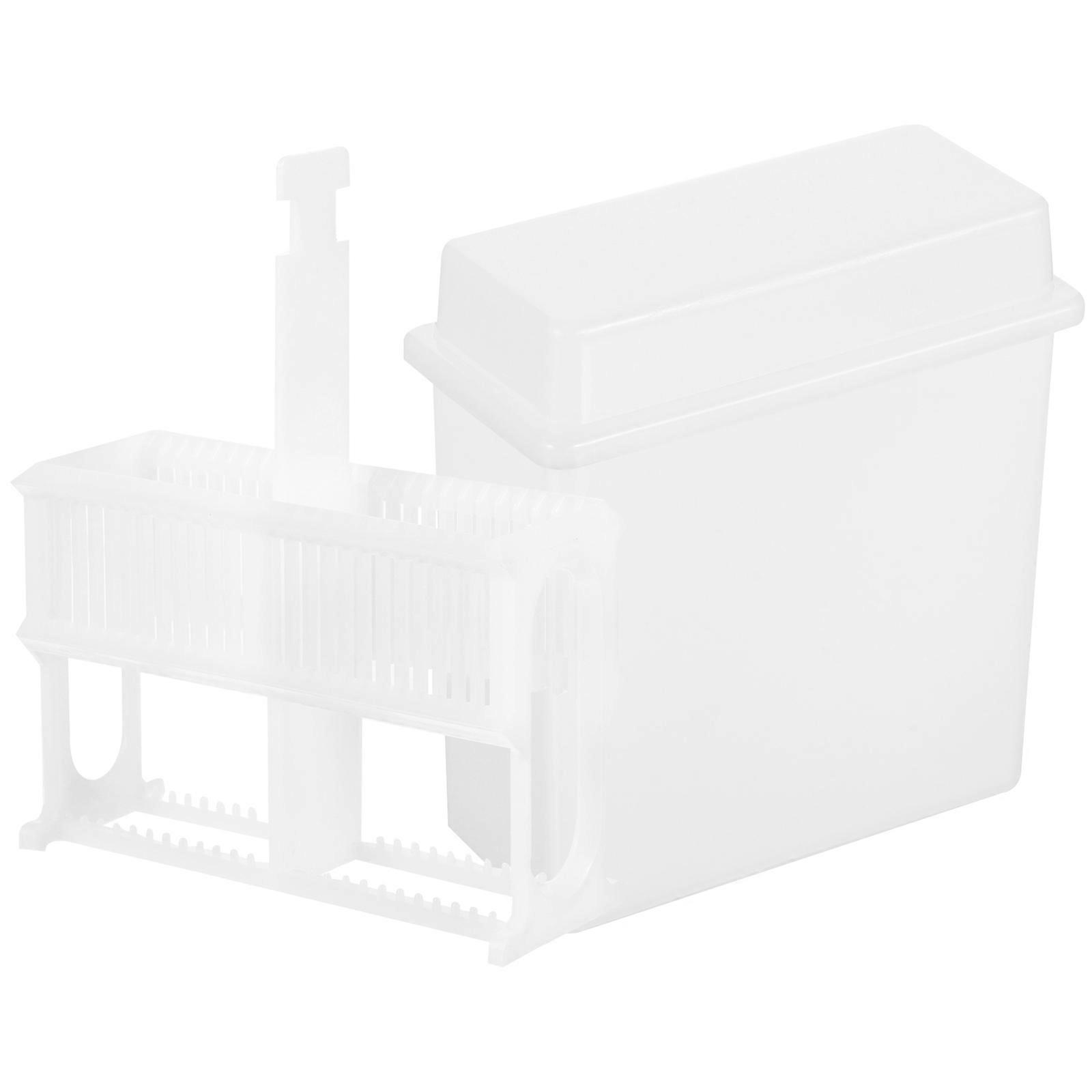 1 Set Laboratory Microscope Slides Staining Rack Plastic Slides Staining Jar Storage Slides Rack
