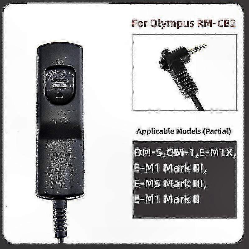 Camera Remote Shutter Release Cable for Olympus E-M1 Mark III, E-M5 Mark III