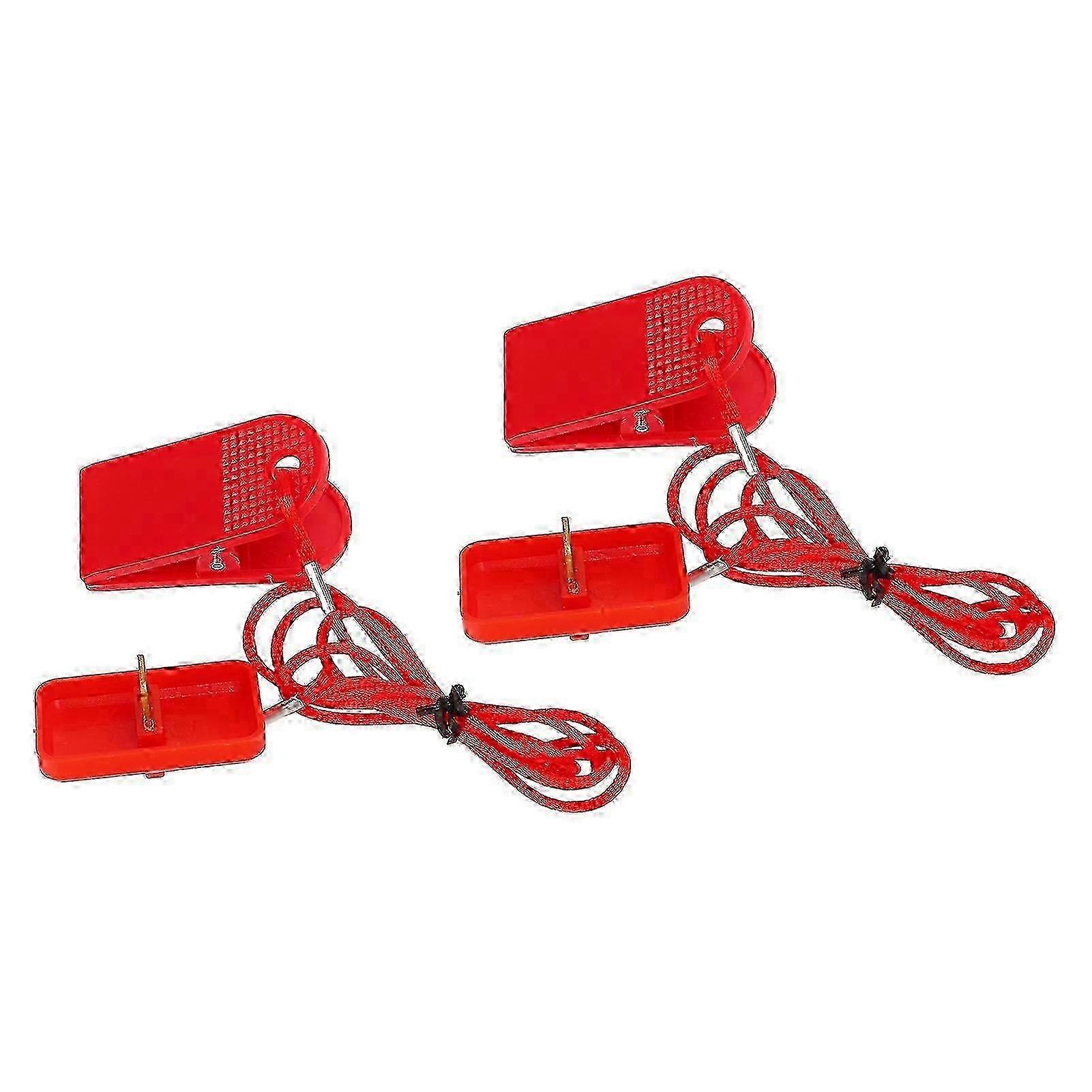 2-Pack ABS Brass Treadmill Safety Switch Lock, Compatible with Treadmills