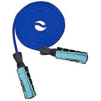 Gewichtetes Springseil mit Doppellager für Fitnesstraining, blaues Springseil