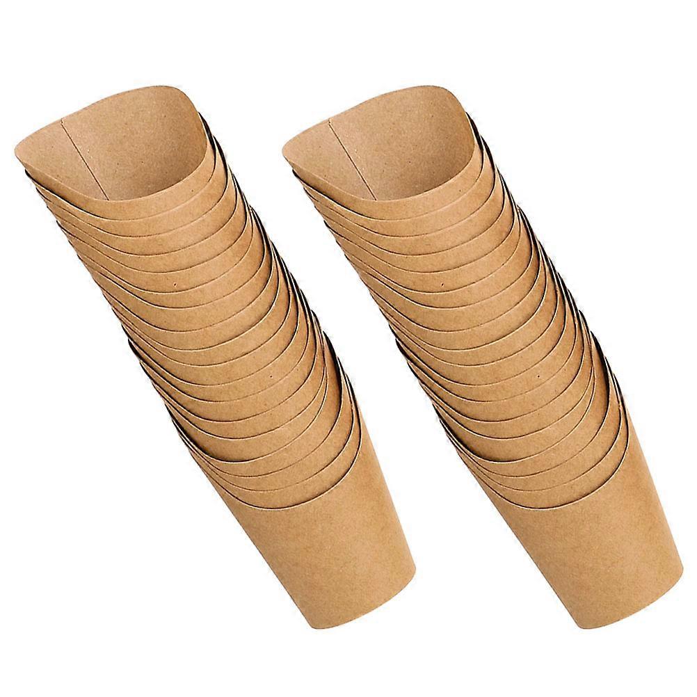 Brown Snack Boxes Paper Containers for Storage 100Pcs Quantity