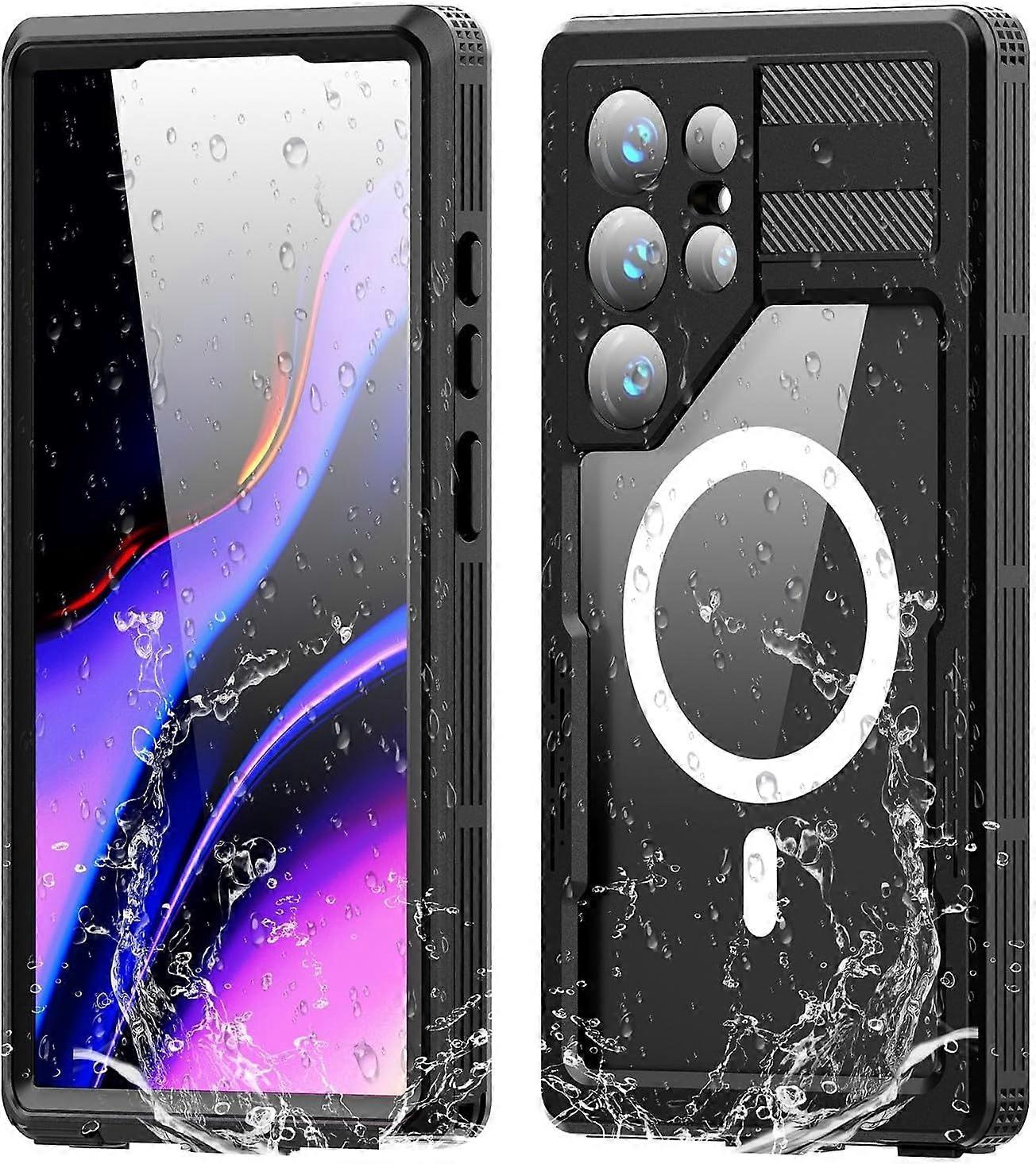 Shockproof Waterproof Case Compatible with Samsung Galaxy S24 Ultra