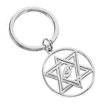 Bag Charm Chain Hexagram Keychain Pendant Keychain for Handbag Decorative Keyring 7.00X3.00X3.00CM 1Pcs