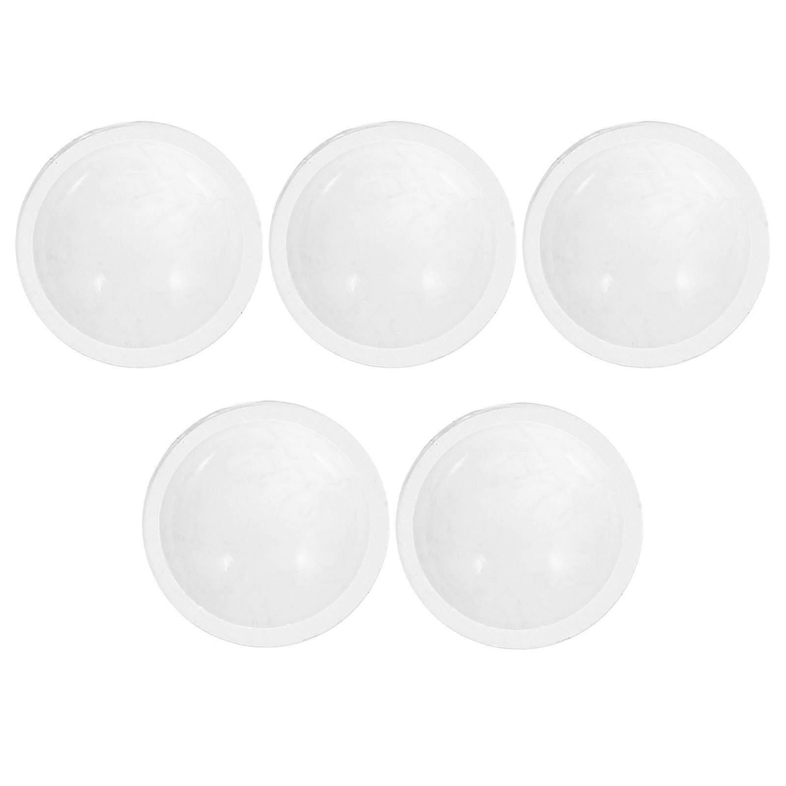 LED Optical Convex Lens for Flashlight Use 5Pcs Transparent Accessory