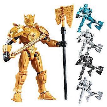 2026 New Articulated Robot Action Figure, Interchangeable Weapons, Multi-Jointed Mecha Model compatible withDisplay & Photography – White