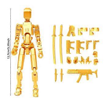 T13 Action Figure 13-Joint Poseable 3D Printed Fully Articulated Robot with Interchangeable Hands and Weapons for Desktop Decorations for Game Lovers 