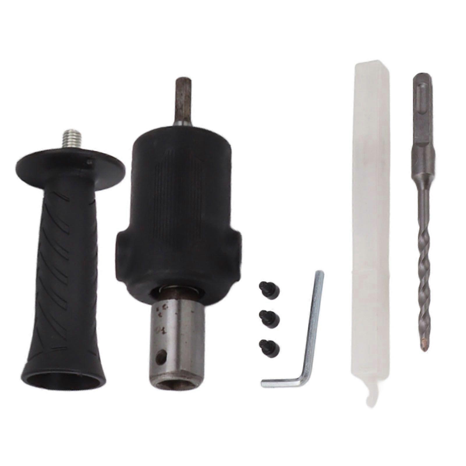 Electric Hammer Conversion Head Electric Hammer Drill Bit Hammer Drill Conversion Head Square Shank Black
