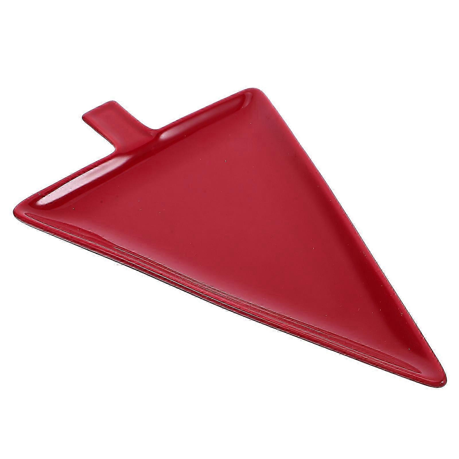 Christmas Tree Shaped Ceramic Candy Dish, Red, 1 Piece for Serving Snacks