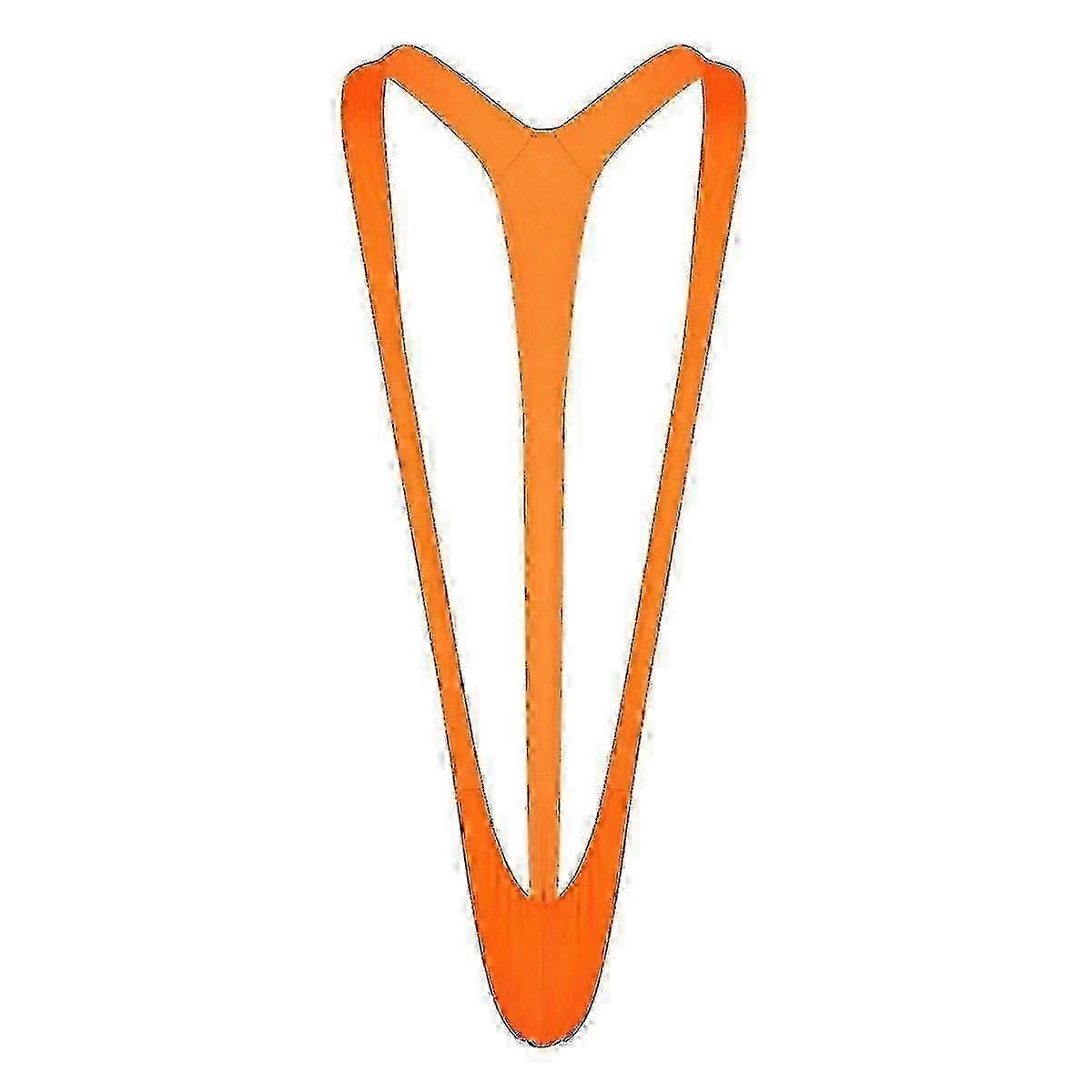 Fluorescerende, elastische mankini voor heren