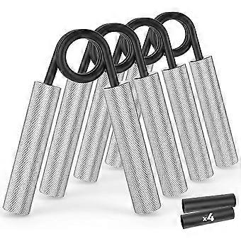 Grip Strength Trainer 4Pack ,50LB-200LB Metal Hand Grip Strengthener,Non-Slip Heavy-Duty Forearm Exerciser,Hand Gripper for Muscle Building and Hand R