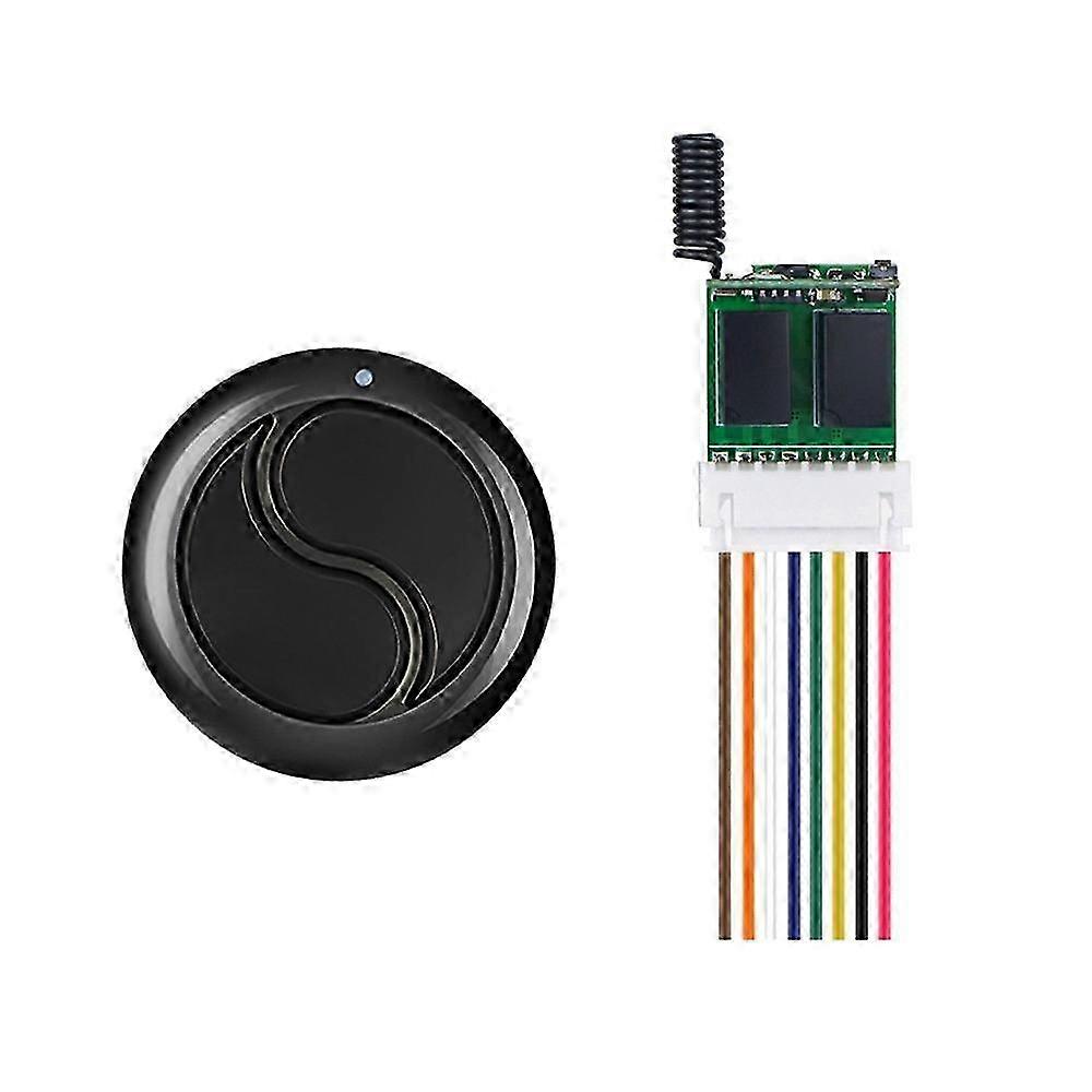 2CH DC3.7V-12V LED Lights RC Remote Switch Mini Wireless Switch Relay Access Control Remote Control Switch 433Mhz