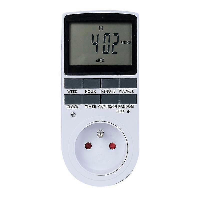 Electrical and Digital Socket Timer, 10 Daily Weekly Programs Digital Socket Timer with Anti-theft M