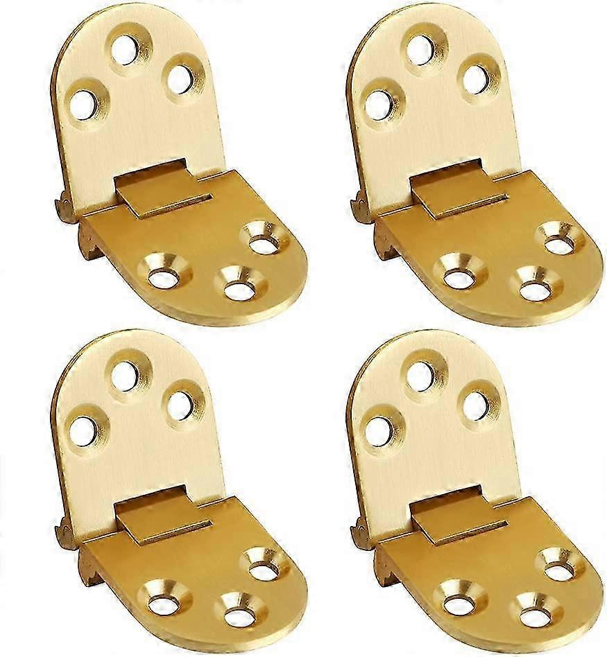Folding Flip Top Hinge, Solid Brass Brushed Finished