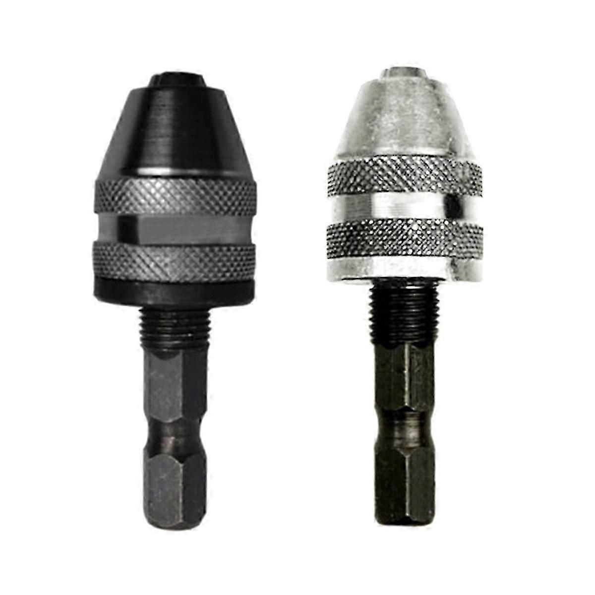 Hex 0.5 Keyless Hexdrill Chuck Screwdriver Impact Driver Adaptor