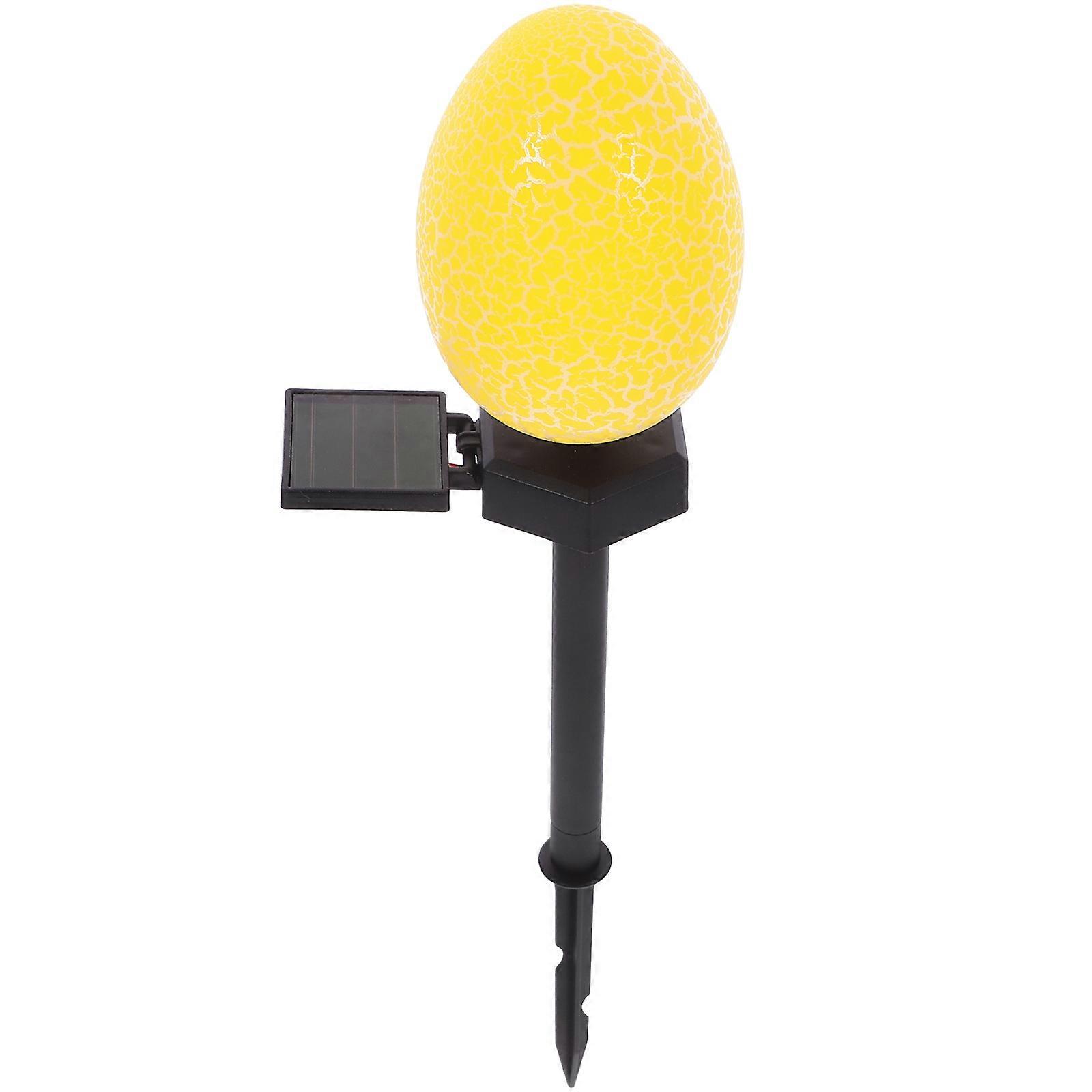 Easter Solar Light Outdoor Egg Light Easter Light Easter Light Outdoor Solar Light Decor Yellow