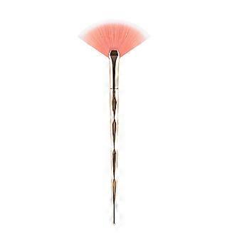 Large Flat Highlight Blush Fan-Shaped Makeup Brush Powder Loose Powder Face Brush Korean Soft Cosy Even Colour Tools compatible with Women