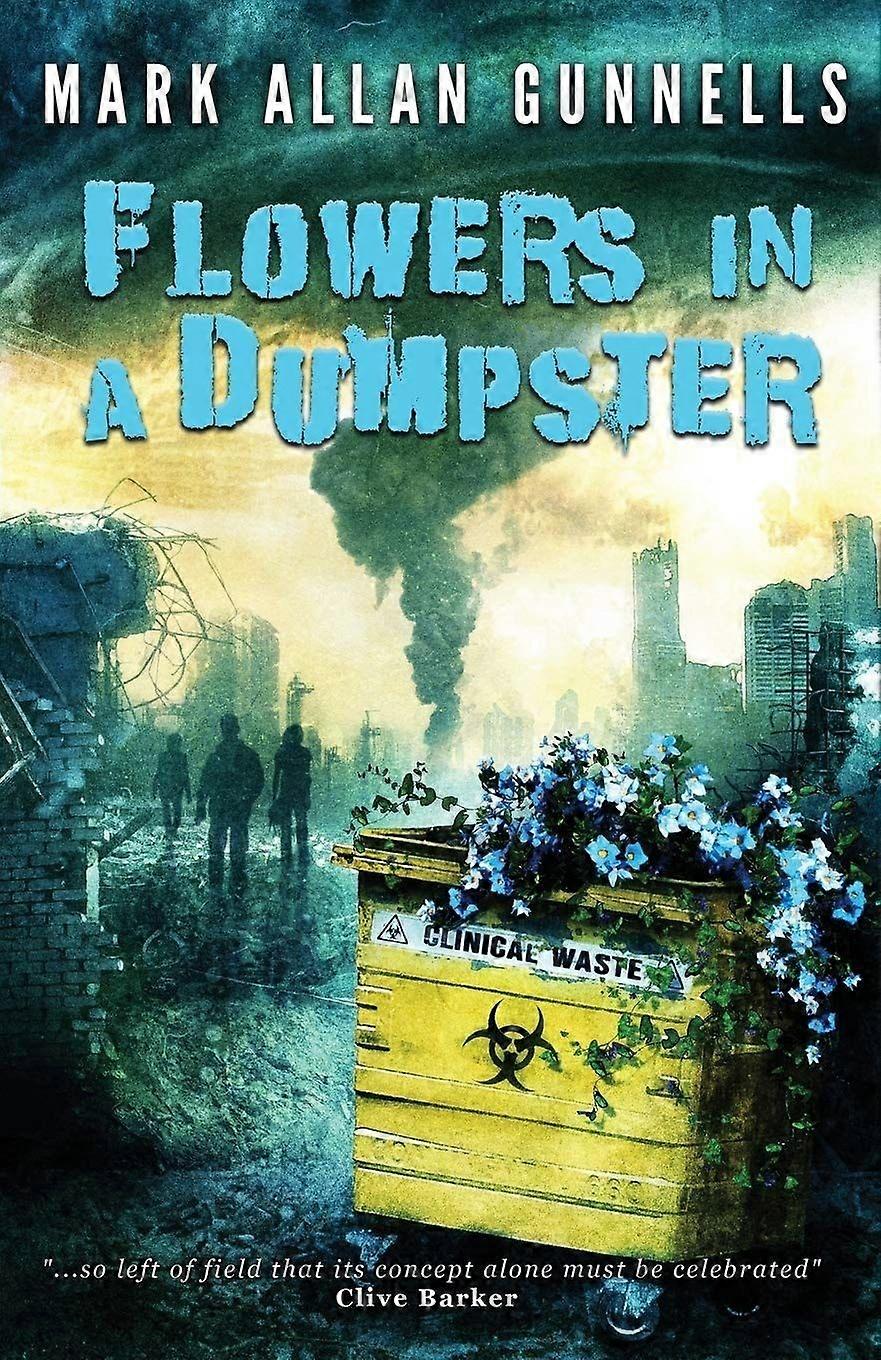 Flowers in a dumpster