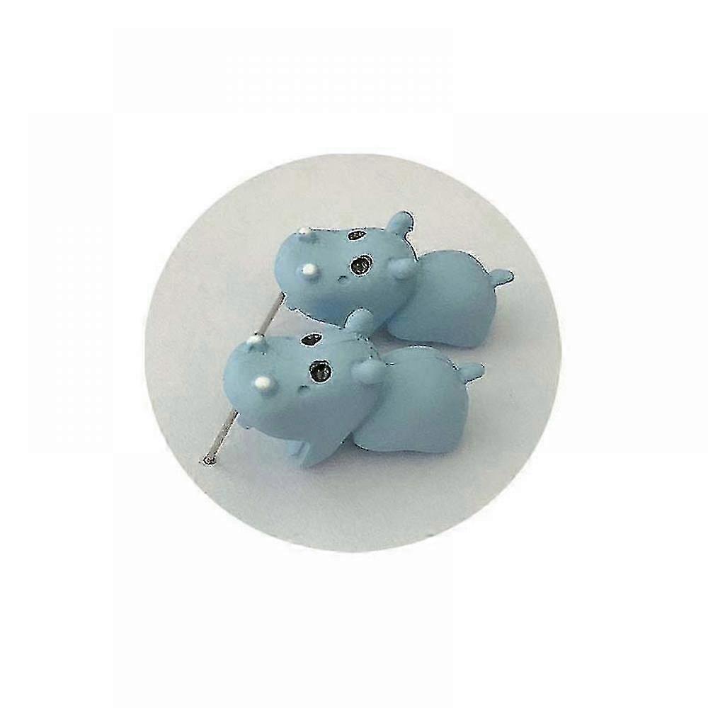 Cute Animal Bite Earring 3d Clay Earrings