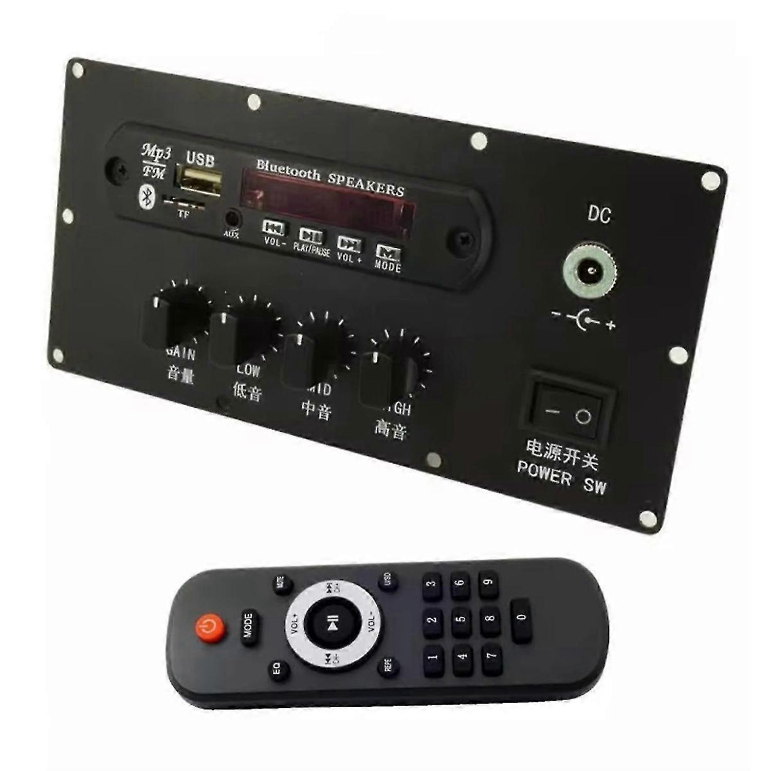 Preamplifier Tone Board Bluetooth Speaker MP3 Audio Modification Amplifier Board Control Panel DC9-2