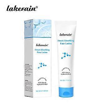 Gesichtslotion gegen Schweißbildung, leichte Ölregulierung und Anti-Glanz-Primer mit Aloe Vera und Hyaluronsäure für fettige Haut und heißes Wetter, 40 ml