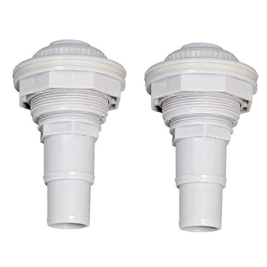 Replacement Pool Universal Outlet PVC Plastic Adjustable Pool Wall Circulation Spray Nozzle 2 Set