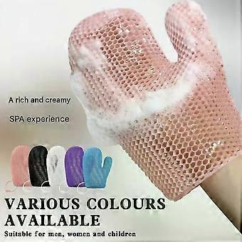 Honeycomb mesh bath scrub gloves, painless exfoliating scrubber for men, women, and children, suitable for home use, foaming bath scrubber.