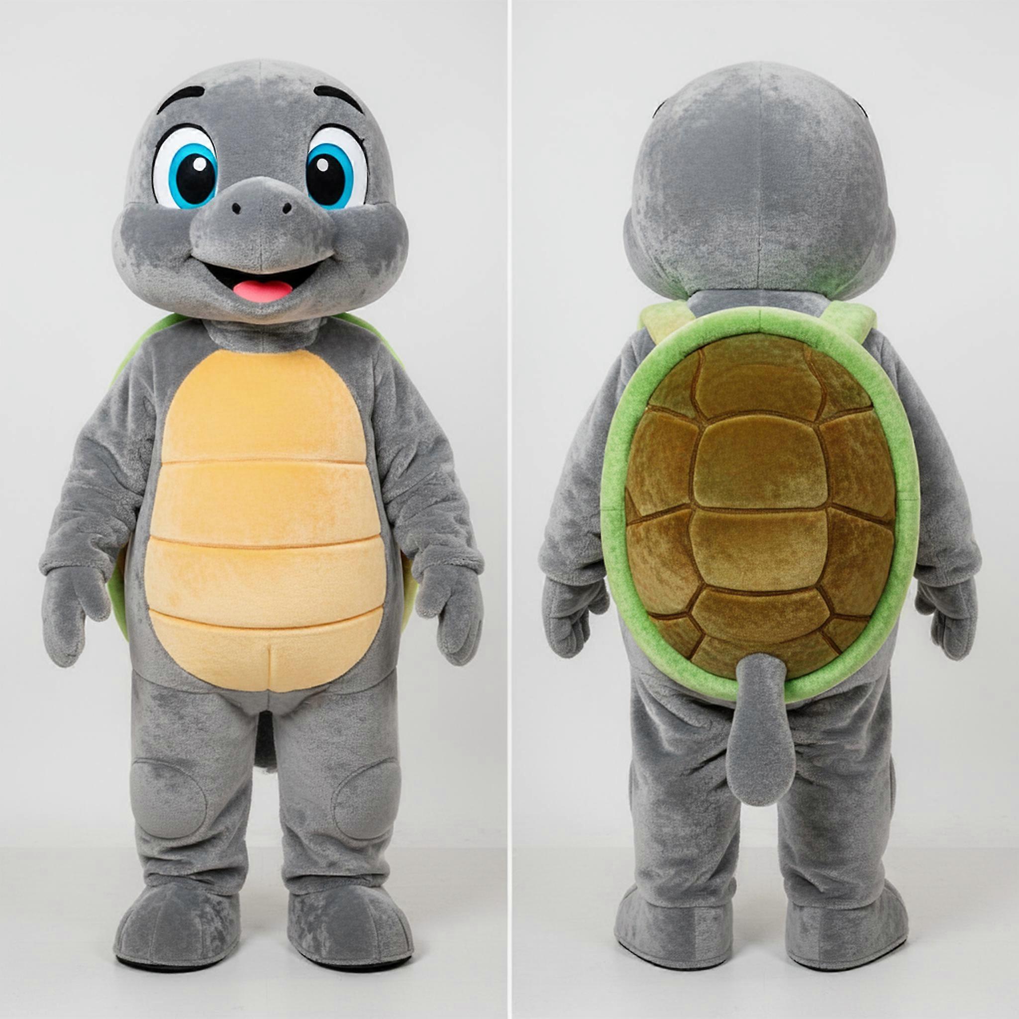MASTICOT Emerald Green Broad Shouldered Turtle Mascot