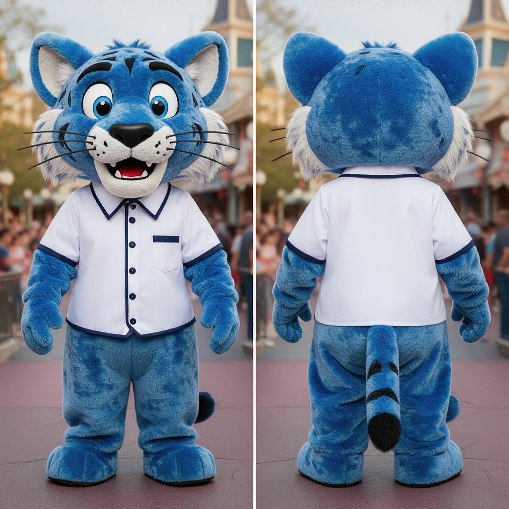 MASTICOT Azure Blue Broad Shouldered Smilodon Mascot