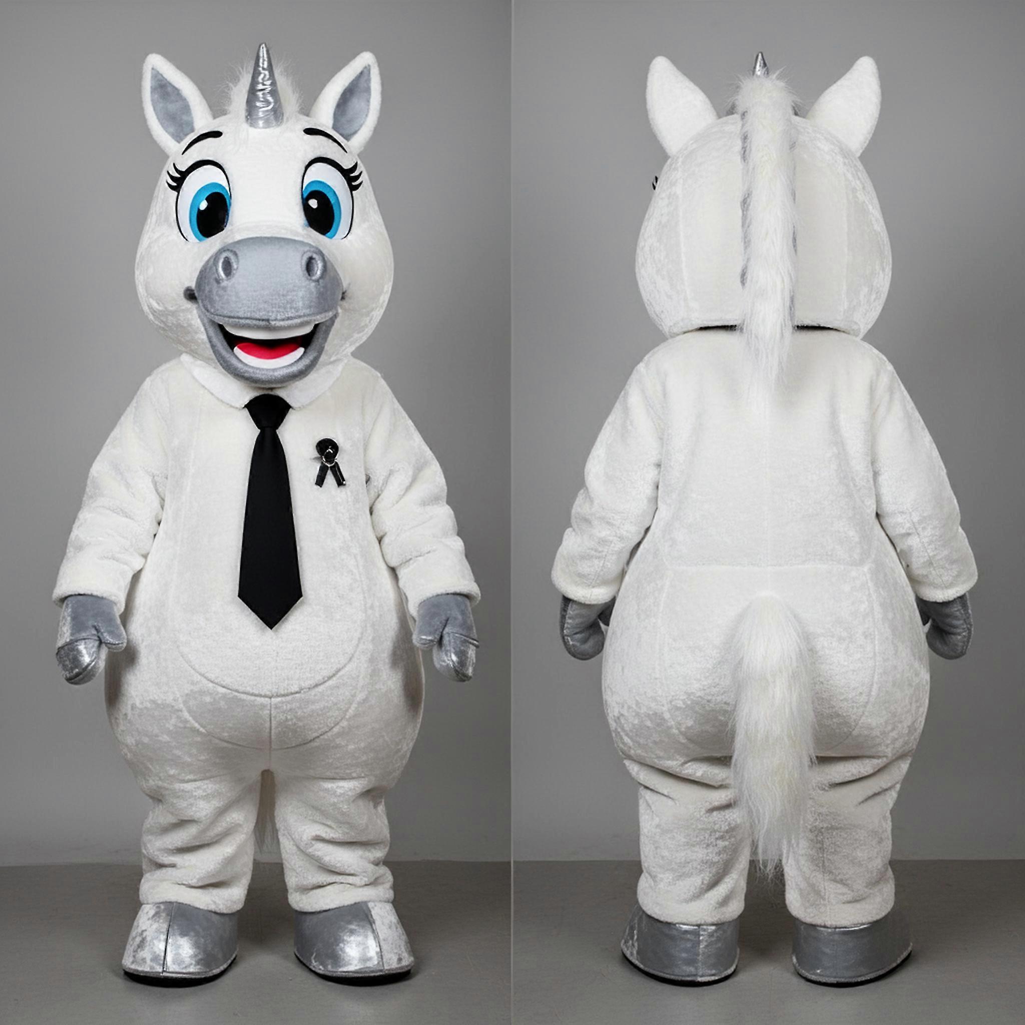 MASTICOT White Velvety Mare Mascot