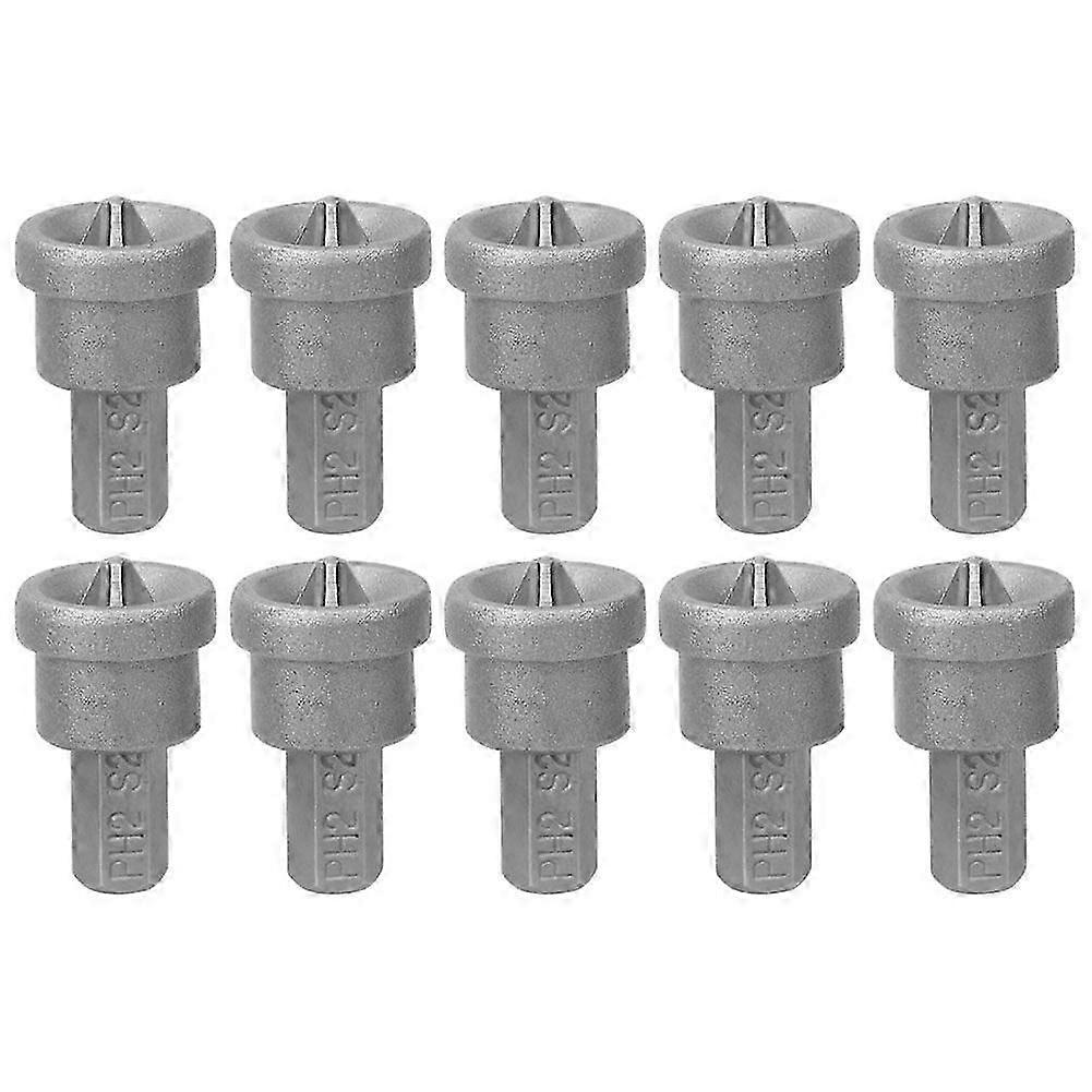 10pcs Drywall Dimpler Magnetic PH2 Bits for Plasterboard Screw Depth Stop Limit
