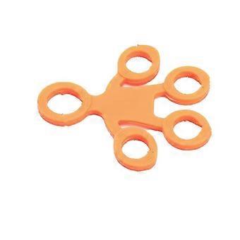 Silicone Finger Puller, Finger Strength Trainer, 4-pack, High Strength, Orange 26-27